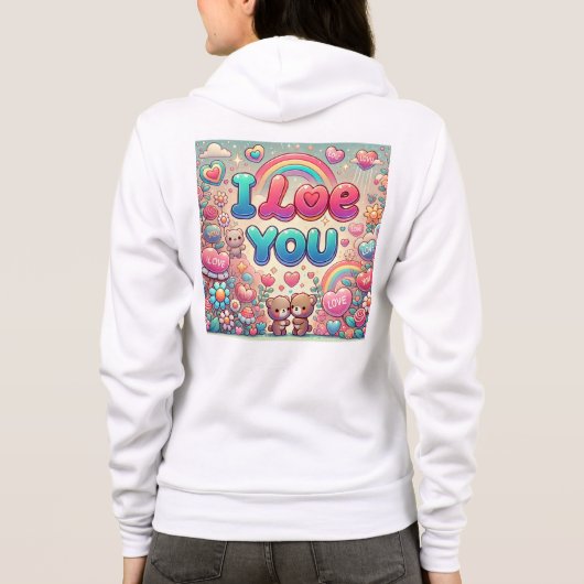 愛してる パーカ (裏面)