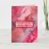 愛してる ピンク好きなバレンタインの恋人たち カード (正面)