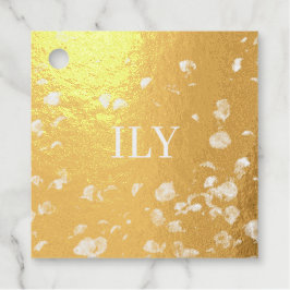 「愛してる」フォイルメッセージカード フェイバータグ