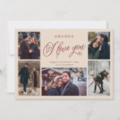 愛してる フォト コラージュ バレンタインデー シーズンカード (正面)