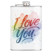 愛してる フラスク (正面)