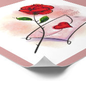 愛してる！フレームプリント ポスター (角)