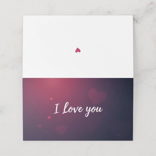 愛してる プレイスカード (外部開封)