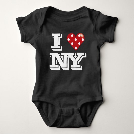 愛してる ベビーボディスーツ (正面)