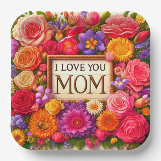 愛してる ペーパープレート (正面)