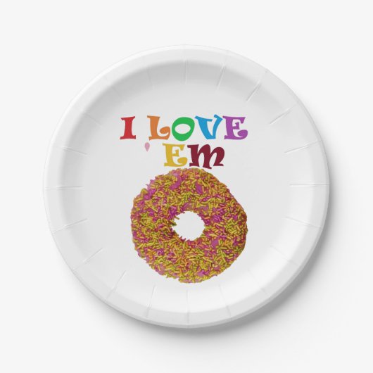 愛してる！ ペーパープレート (正面)