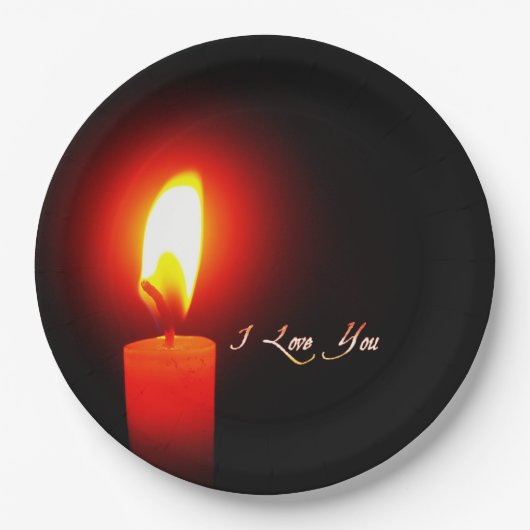 愛してる ペーパープレート (正面)