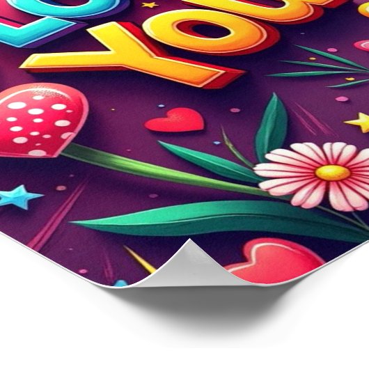 愛してる ポスター (角)