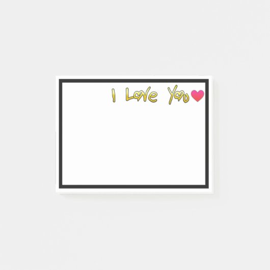愛してる ポストイット (正面)