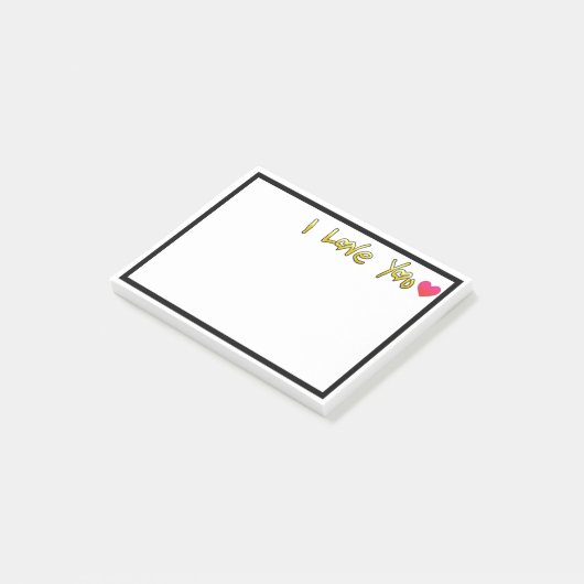 愛してる ポストイット (アングル)