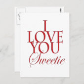 愛してる ポストカード (正面/裏面)