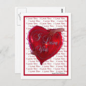 愛してる ポストカード (正面/裏面)