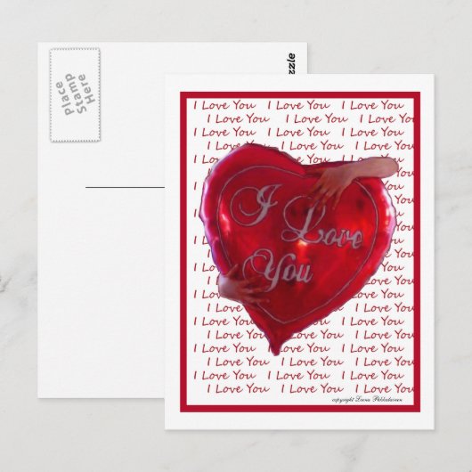 愛してる ポストカード (正面/裏面)