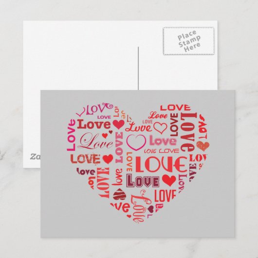愛してる ポストカード (正面/裏面)