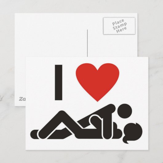 愛してる ポストカード (正面/裏面)