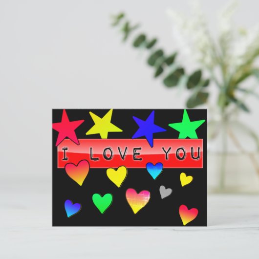 愛してる ポストカード (スタンド正面)