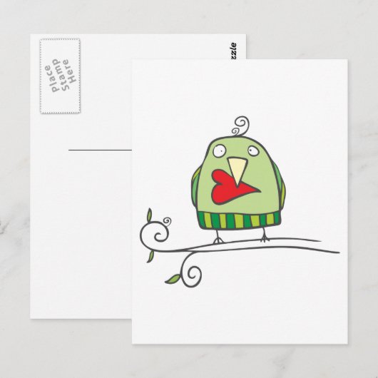 愛してる ポストカード (正面/裏面)