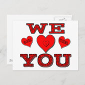 愛してる ポストカード (正面/裏面)