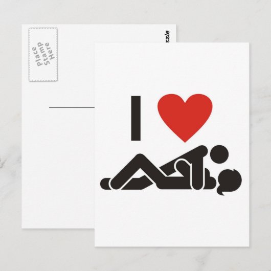 愛してる ポストカード (正面/裏面)