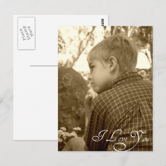 愛してる ポストカード (正面/裏面)