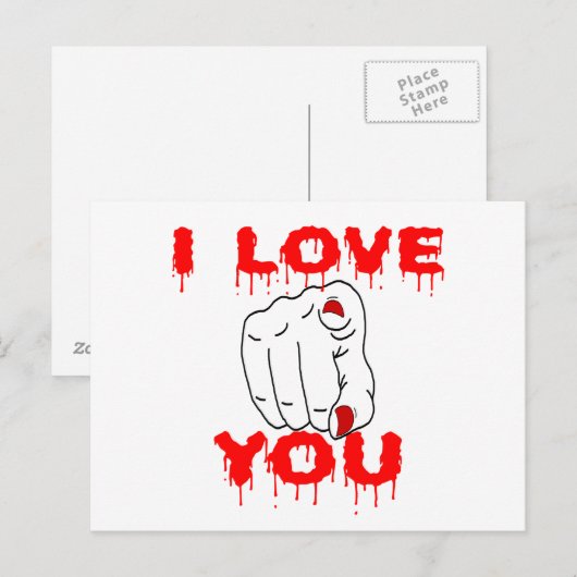愛してる ポストカード (正面/裏面)