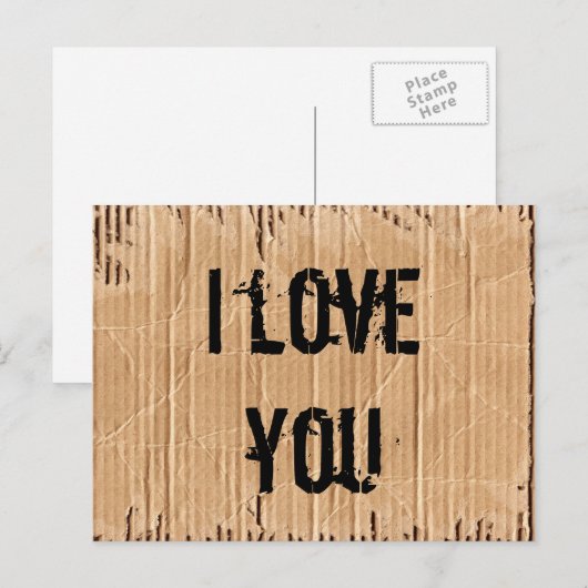 愛してる ポストカード (正面/裏面)