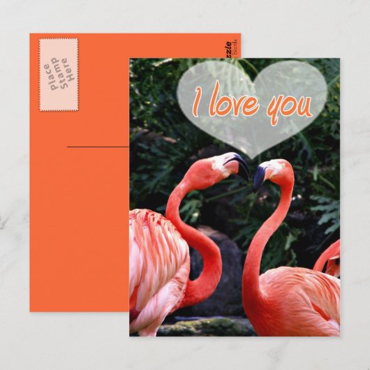 愛してる_ ポストカード (正面/裏面)