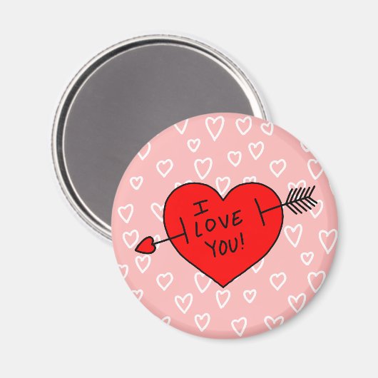 愛してる！ マグネット (正面/裏面)