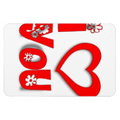 愛してる マグネット (横)