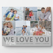 「愛してる」ママ写真集 |パーソナライズされた | フォトプラーク (正面)