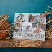 「愛してる」ママ写真集 |パーソナライズされた | フォトプラーク (側面)