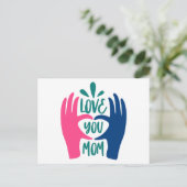 愛してる ママ ポストカード (スタンド正面)