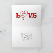 愛してる マルレンの花 パーソナライズ フォト カード (内部)