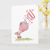 「愛してる!」メガフォンマウスカード カード (黄色い花)