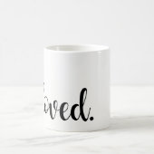 愛してる。モダントレンディースクリプトタイポグラフィ型 モーフィングマグカップ (中央)