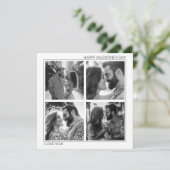 愛してる モダン フォト コラージュ バレンタインデー シーズンカード (スタンド正面)