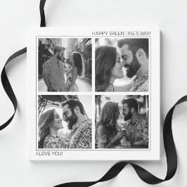 愛してる モダン フォト コラージュ バレンタインデー シーズンカード