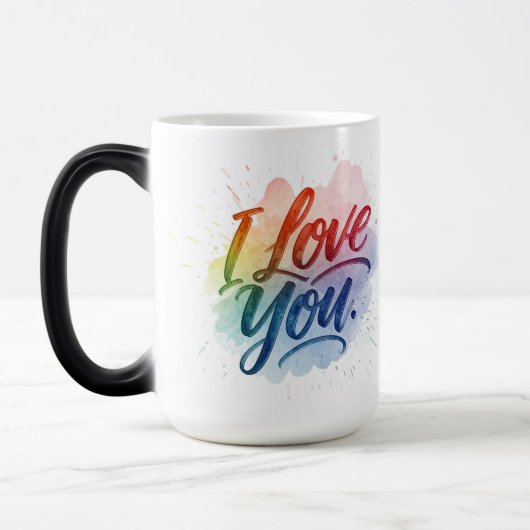 愛してる モーフィングマグカップ (左)