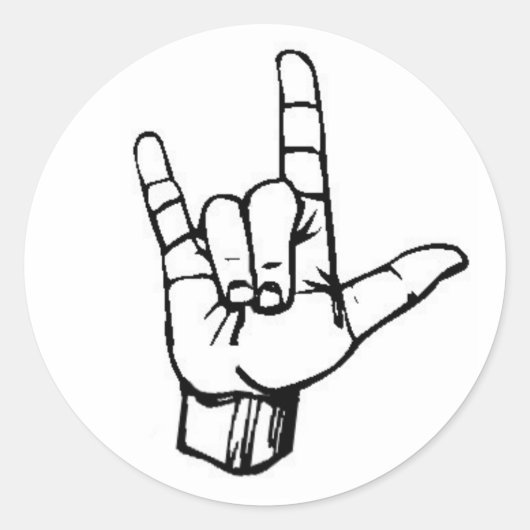 愛してる！ ラウンドシール (正面)