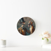 愛してる ラウンド壁時計 (ホーム)