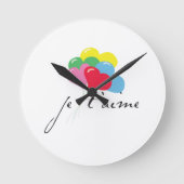 愛してる ラウンド壁時計 (正面)