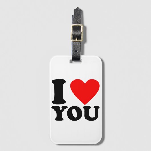 愛してる ラゲッジタグ (正面縦)