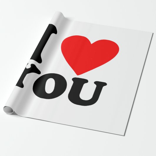 愛してる ラッピングペーパー (アンロールド)