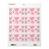 愛してる ラベル (フルシート)
