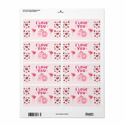 愛してる ラベル (フルシート)