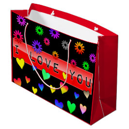 愛してる ラージペーパーバッグ