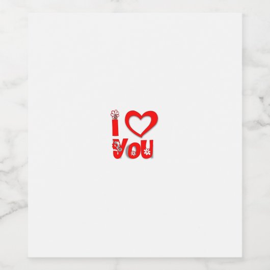 愛してる ワインラベル (シングルラベル)