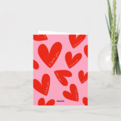 愛してる ヴァレンタインデー 恋人よ カード (裏面)