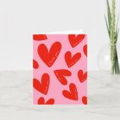 愛してる ヴァレンタインデー 恋人よ カード (正面)