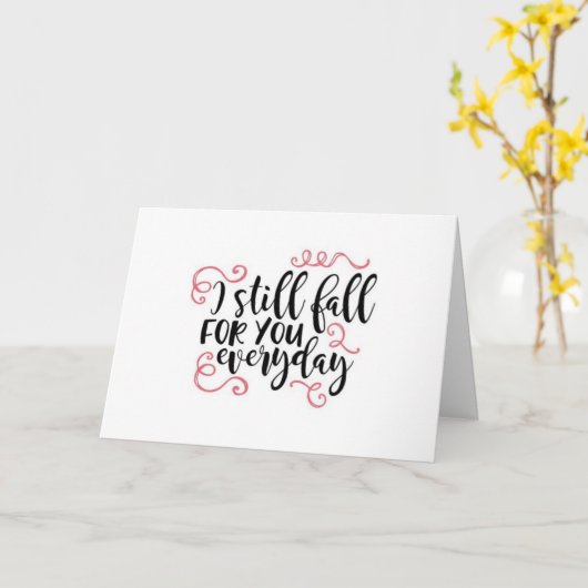 愛してる、今も愛してる - ラブカード カード (黄色い花)